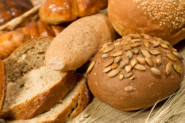 assortment of bread