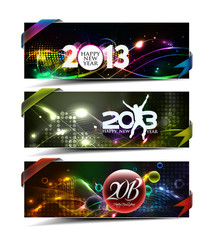 New year 2013 header. Vector illustration