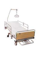 medical bed under the white background
