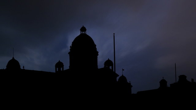 Serbia Belgrad Parliament storm