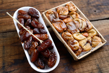 dates and dried figs