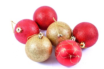 Czerwone i złote bombki © fotonaj