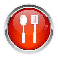 bouton internet cuisine sign red