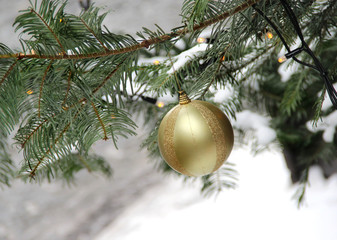 Street Christmas tree