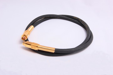 Data cable with gold plated plug. Transmission of video signals.
