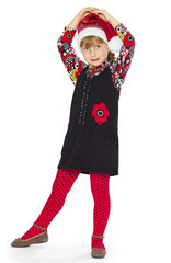 Pretty little girl isolated