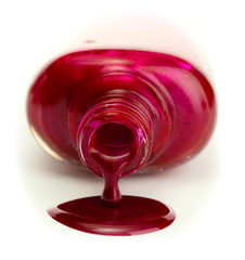 nail polish isolated on white