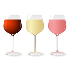 Set of wine glasses