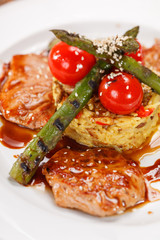 meat with vegetables