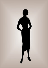 Retro woman
