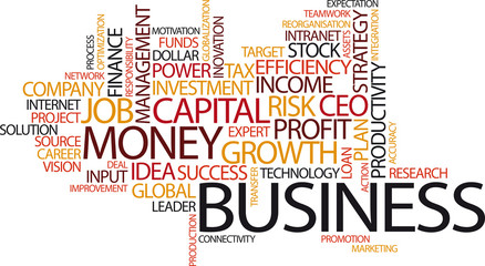 Obraz premium Business Tag Cloud