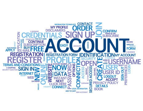 "ACCOUNT" Tag Cloud (register subscribe join sign up click here)