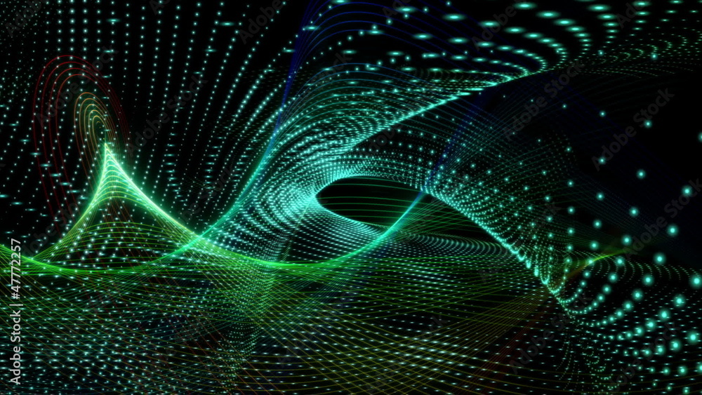 Poster futuristic technology video - objects and lights – loop hd