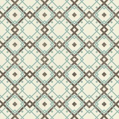 retro geometric seamless pattern in blue, and grey