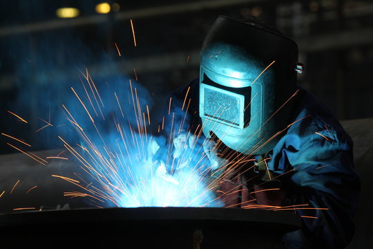 welders worker in the factory