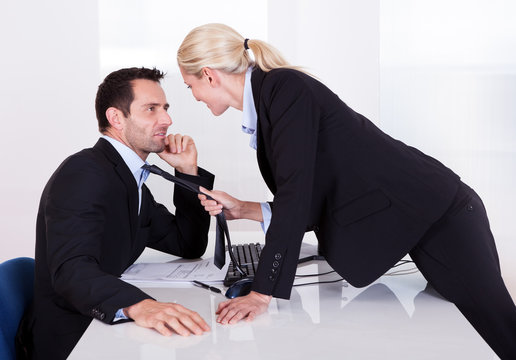 Flirting in the office