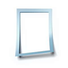Blank blue frame