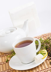 cup of herbal tea