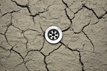Water drain in dry soil