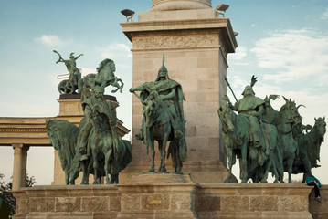 Obraz premium Heroes Square in Budapest (Hungary)