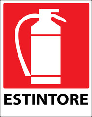 Extinguisher sign