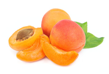 Sweet apricots fruits
