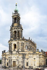 Fototapeta na wymiar Dresden Frauenkirche (kościół Matki Boskiej) Drezno