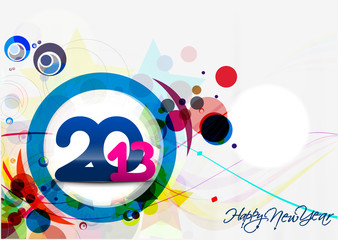 New year 2013 background. Vector illustration