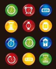 clock icons