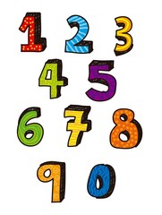 numbers drawing