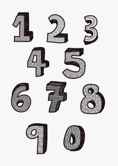 numbers drawing