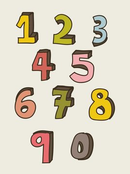 numbers drawing