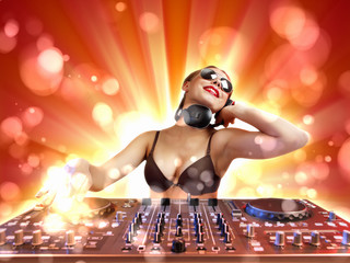 dj and mixer
