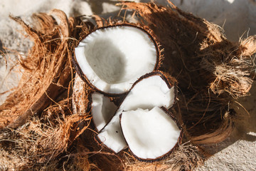 coconut on the beach