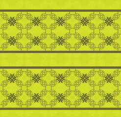 Green floral lace pattern