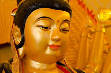 Kuan yin's face statue