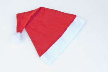 Xmas santa hat, isolated on white