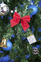 christmas toys on a tree