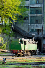 steam locomotive, delivery point in Oskova, Bosnia and Hercegovi