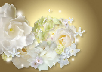 白い花々