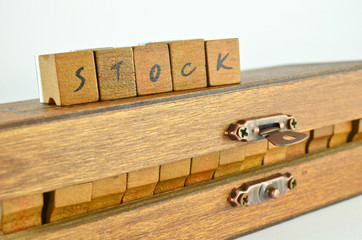 Rubber stamp made by wood