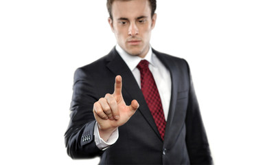 Man with Touchscreen