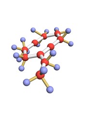 Molecule, 3D render.
