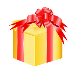 Gift Box with red bow