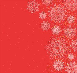 christmas background with snowflakes