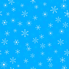 seamless pattern with snowflakes