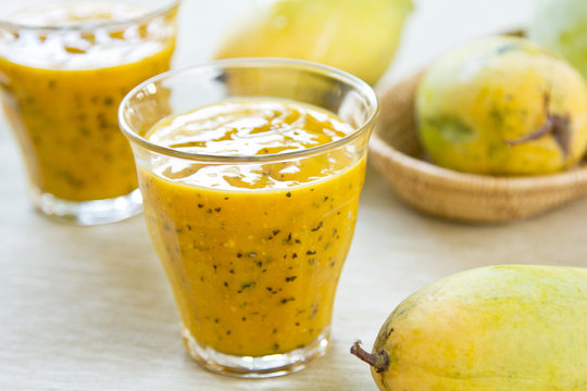 Mango With Passion Fruit Smoothie