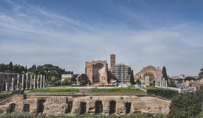 Fototapeta na wymiar Forum Romanum w Rzymie, Włochy