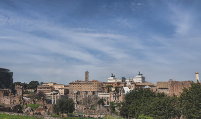 The Forum Romanum in Rome, Italy