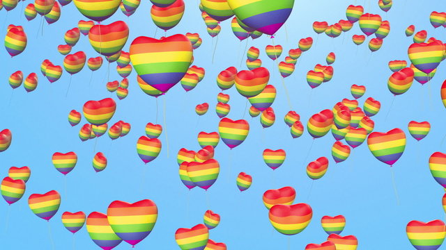 balloons from gay pride
